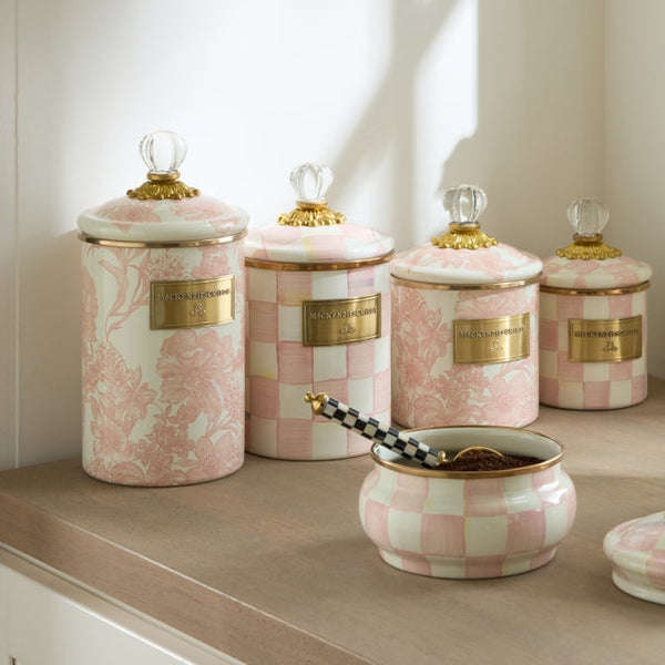 Rosy English Garden Large Canister