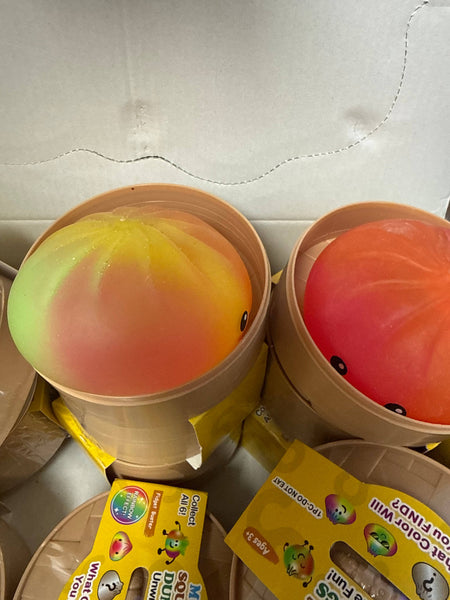 Mystery Rainbow Tie Dye Squishy  Dumpling  – With Face 