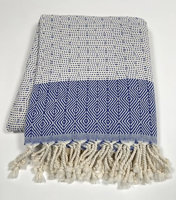 Bodrum Towel - Saks/Blue