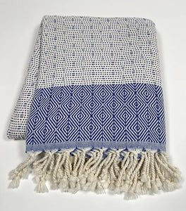 Bodrum Towel - Saks/Blue