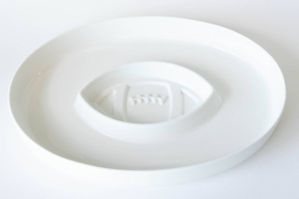 Olive Oil and Vinegar Football Dipping Tray