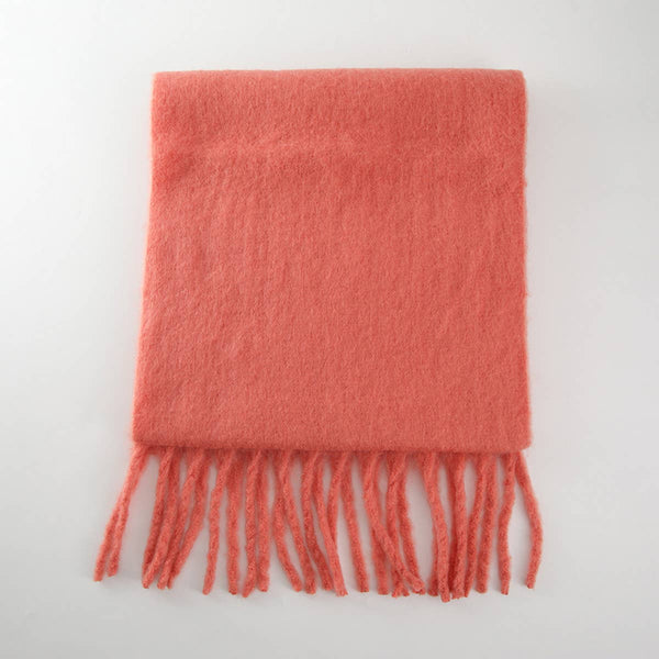 Soft Mohair Feel Scarf - Cozy Winter Wrap_CWASC0323: RUST / (OS) 1