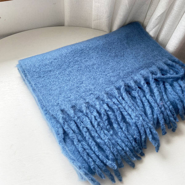 Soft Mohair Feel Scarf - Cozy Winter Wrap_CWASC0323: ROYAL / (OS) 1