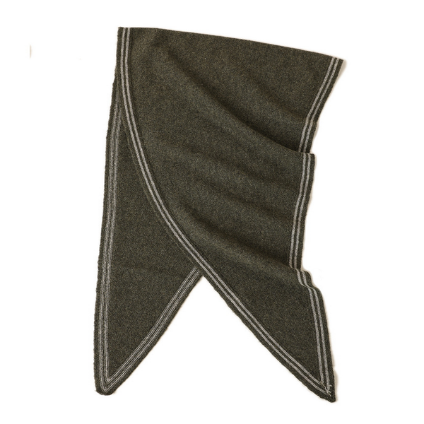 Lightweight Knit Wrap – Soft Triangle Neck Scarf_CWASC2704: LIGHTGREY / (OS) 1