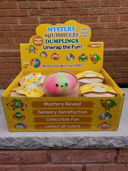 Mystery Rainbow Tie Dye Squishy  Dumpling  – With Face 