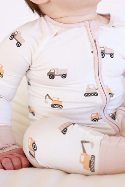 Convertible Zip Romper | Little Builder: 6-12 months