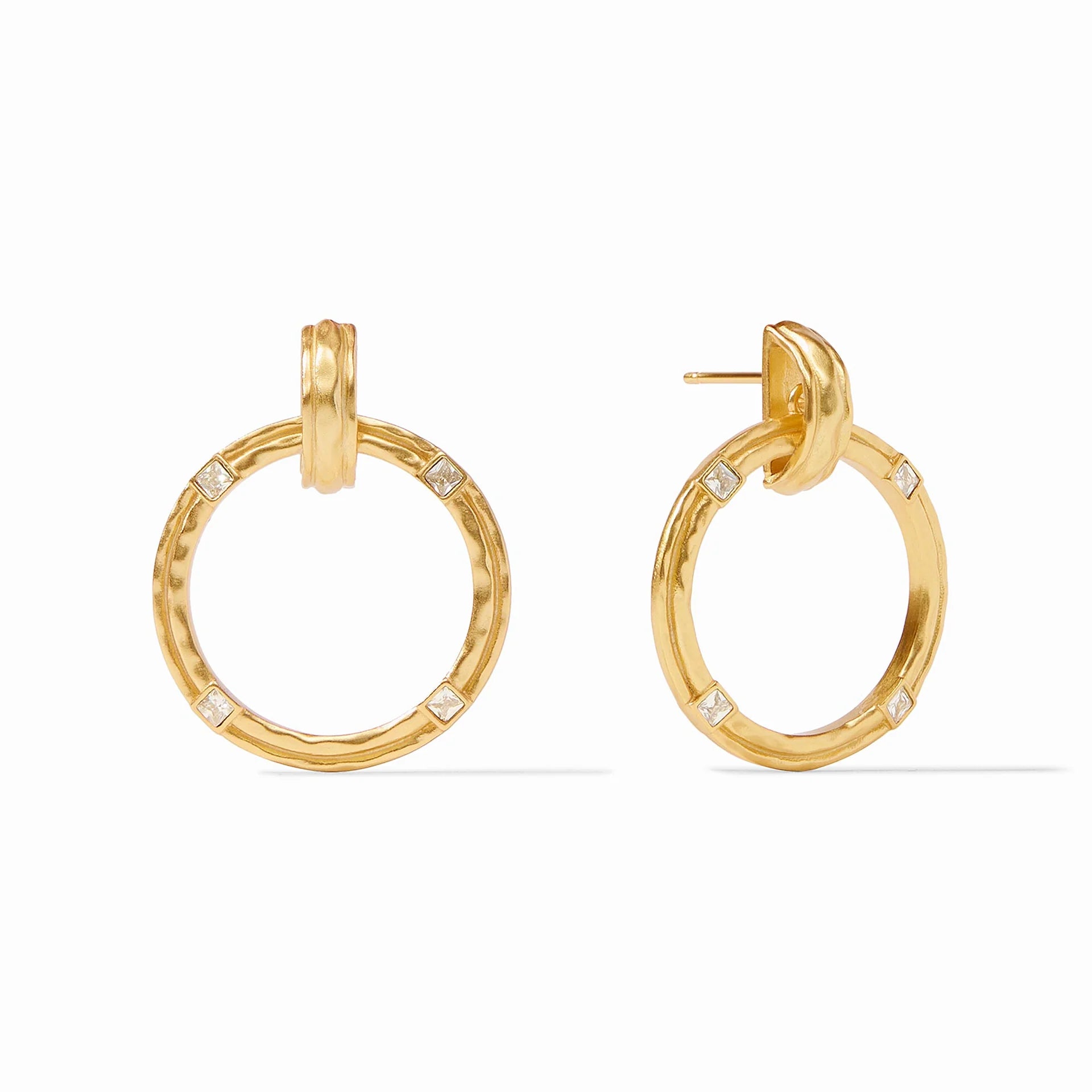 Astor Doorknocker Earring - Cubic Zirconia - OS