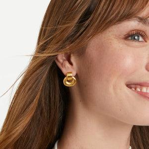 Avalon Demi Doorknocker Earring - Gold