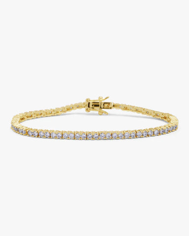 Baby Heiress Bracelet - Gold/White Diamondettes