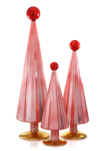 Pleated Tree - Pink/Red