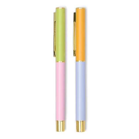 Color Block Pens - Set of 2 - Lilac & Cornflower