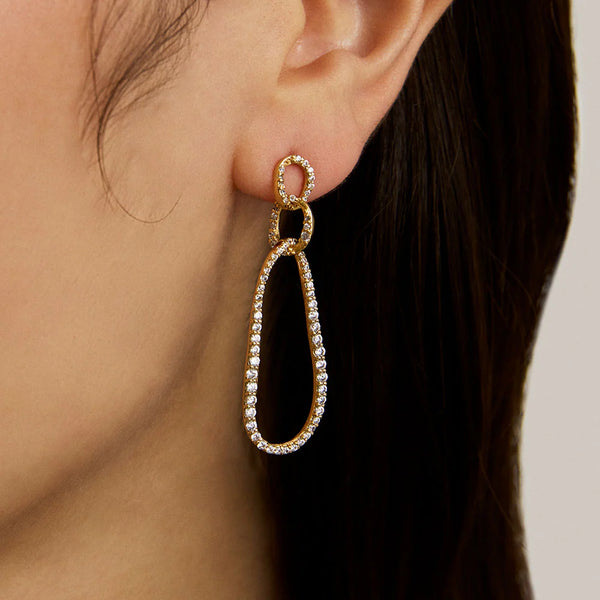 Camille Drop Earrings - Gold