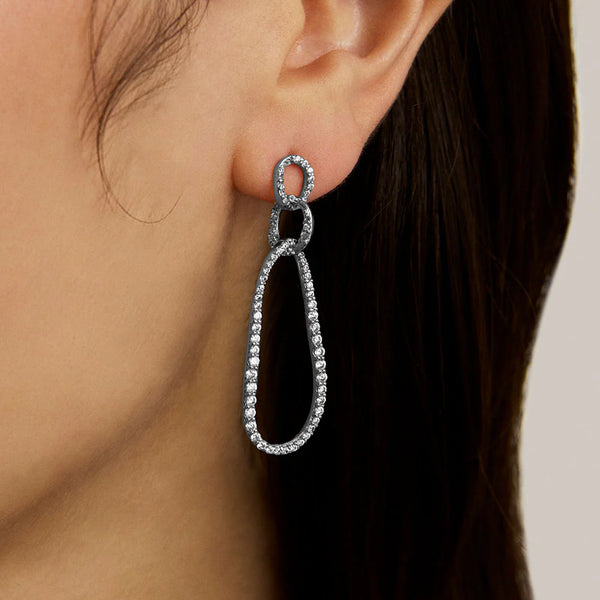 Camille Drop Earrings - Silver