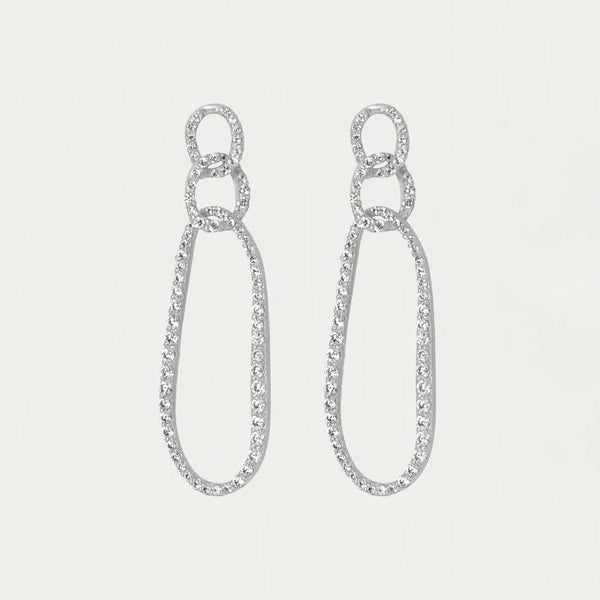 Camille Drop Earrings - Silver
