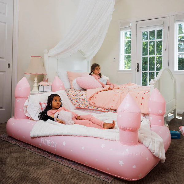 pink castle air bed