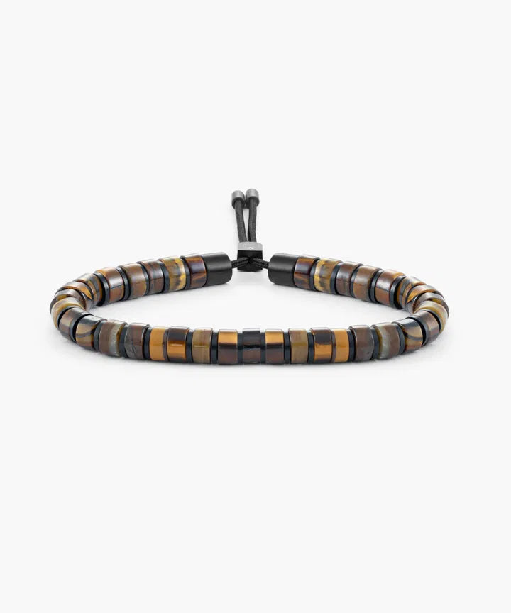 Brontide 6mm Adjustable - Tiger Eye/Black