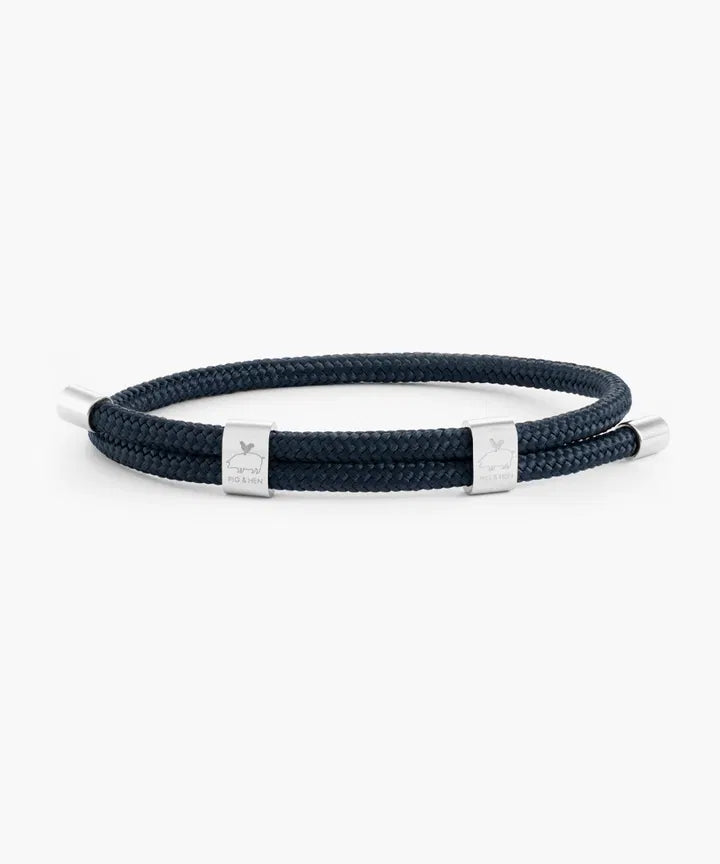 Little Lewis Double - Navy/Silver