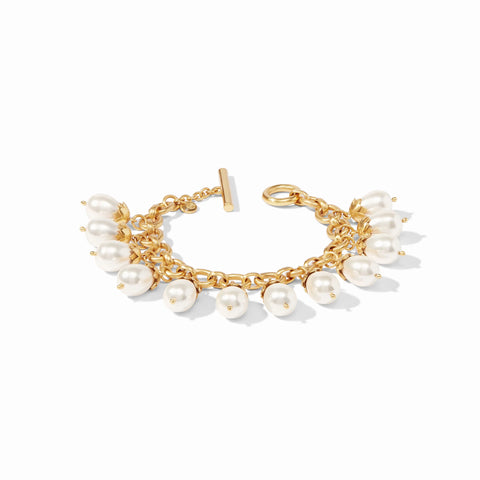 Flora Pearl Charm Bracelet - Pearl - OS