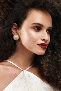 Gaia Glam Midi Earrings - Silver Sheer