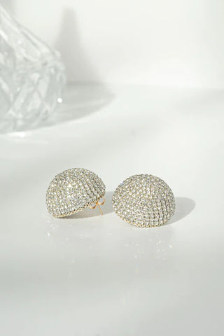 Gaia Glam Mini Earrings - Silver Sheer
