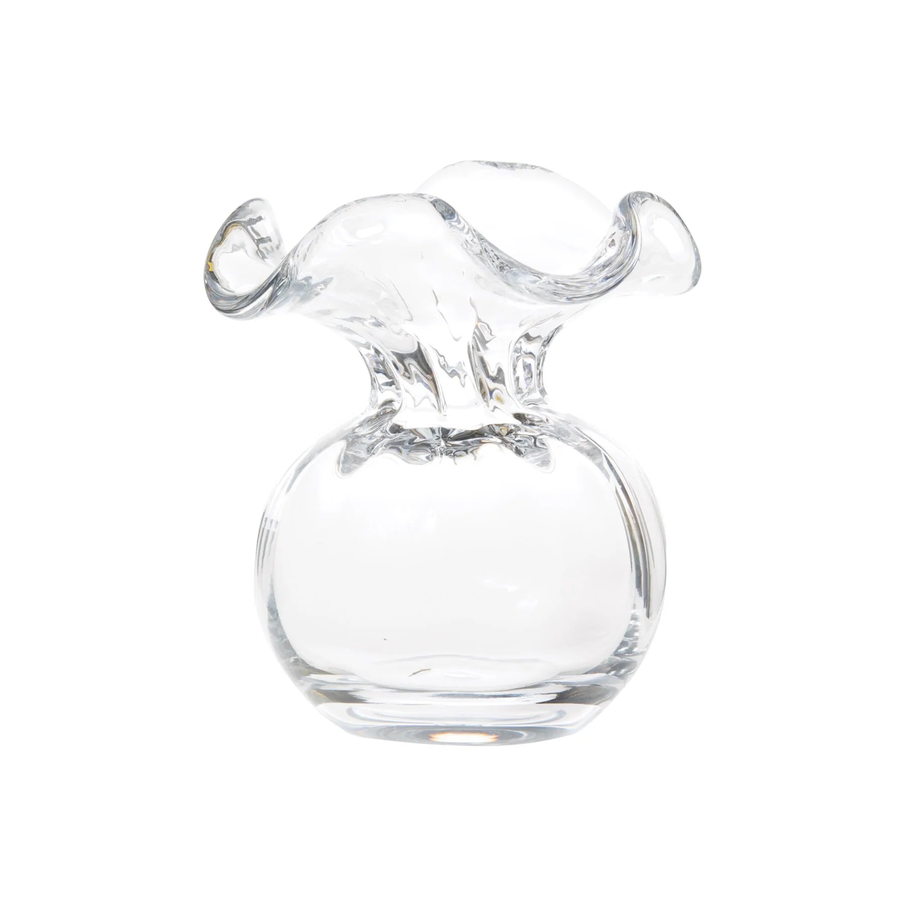 Hibiscus Glass Bud Vase - Clear