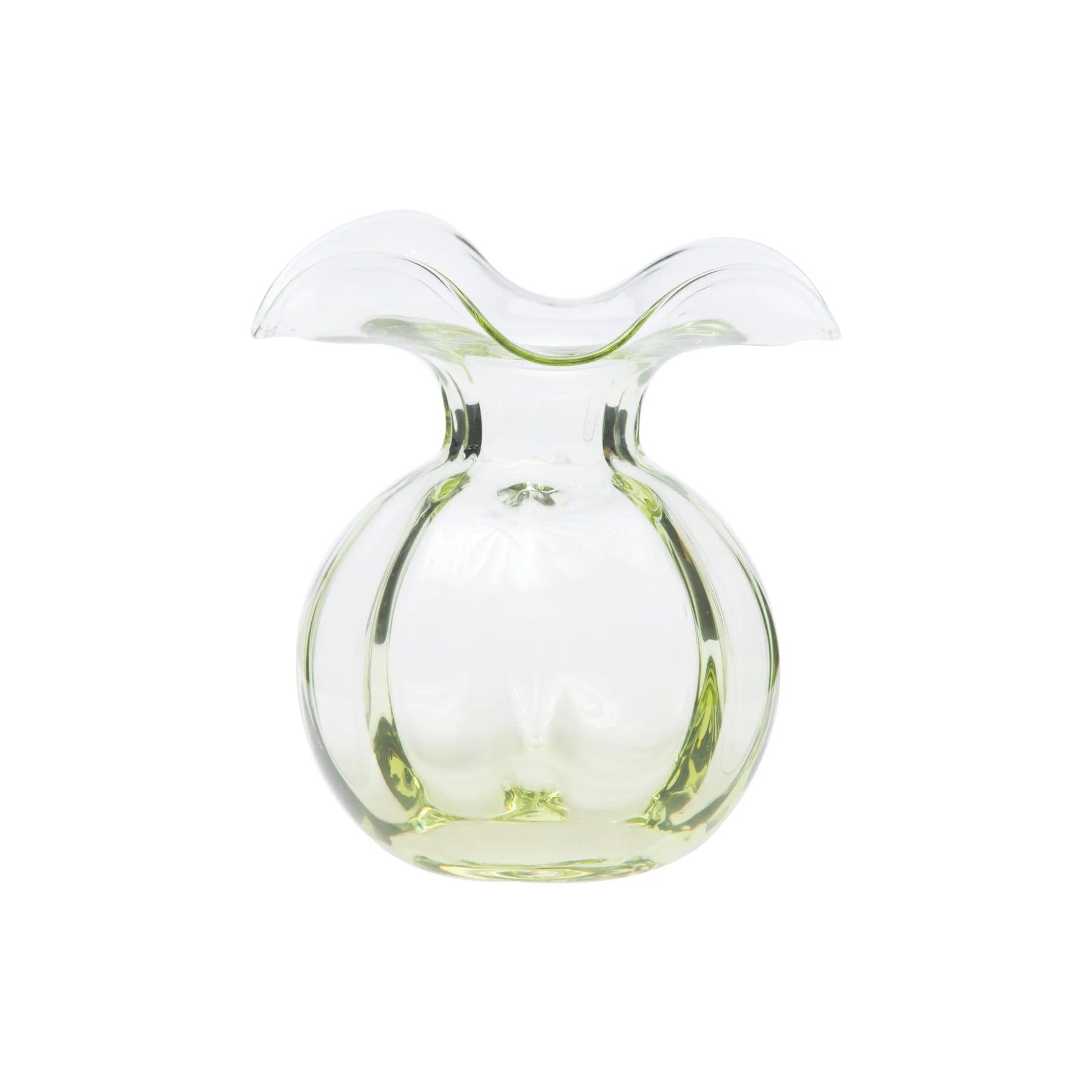 Hibiscus Glass Bud Vase - Green
