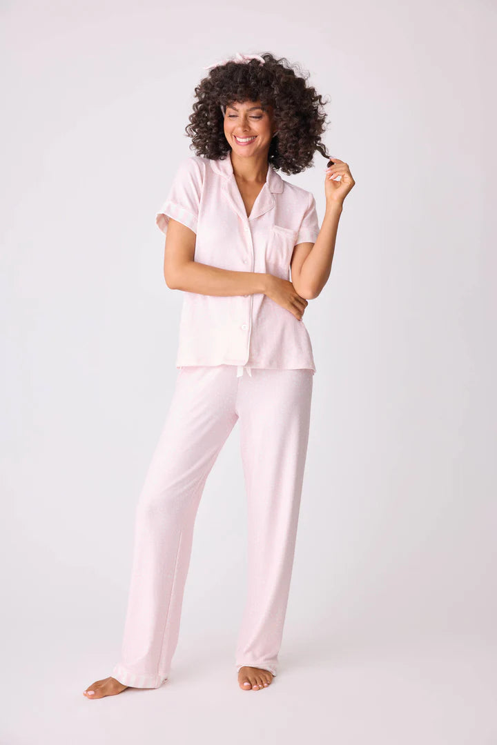 PJS x Susan G. Women Leopard PJ Set