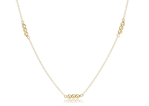 15" Choker Joy Simplicity Chain - Gold 3mm bead