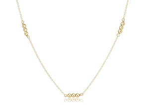 15" Choker Joy Simplicity Chain - Gold 3mm bead