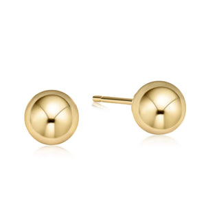 Classic 10mm Ball Stud Earrings - Gold