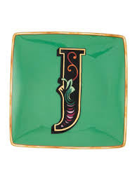 Versace Alphabet Canape Dish - J