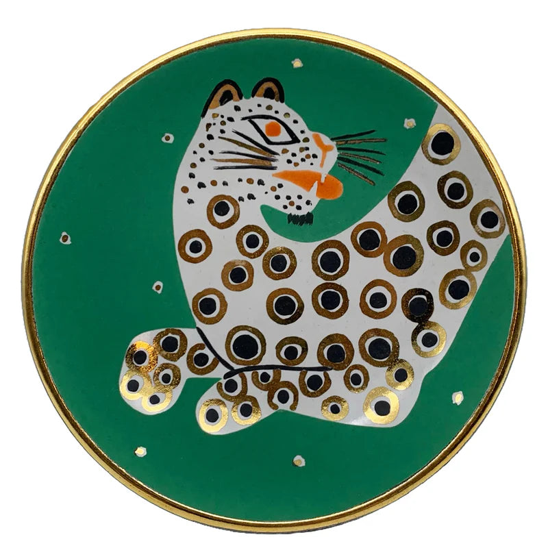 Small Bullet Bowl Leopard - Green