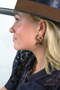 Mila Earring - Golden Onyx