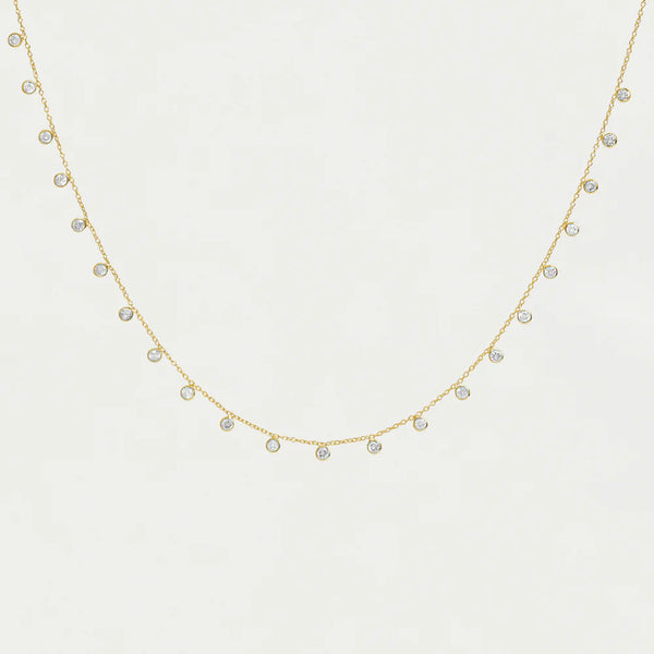 Orsay Charm Necklace - Clear CZ