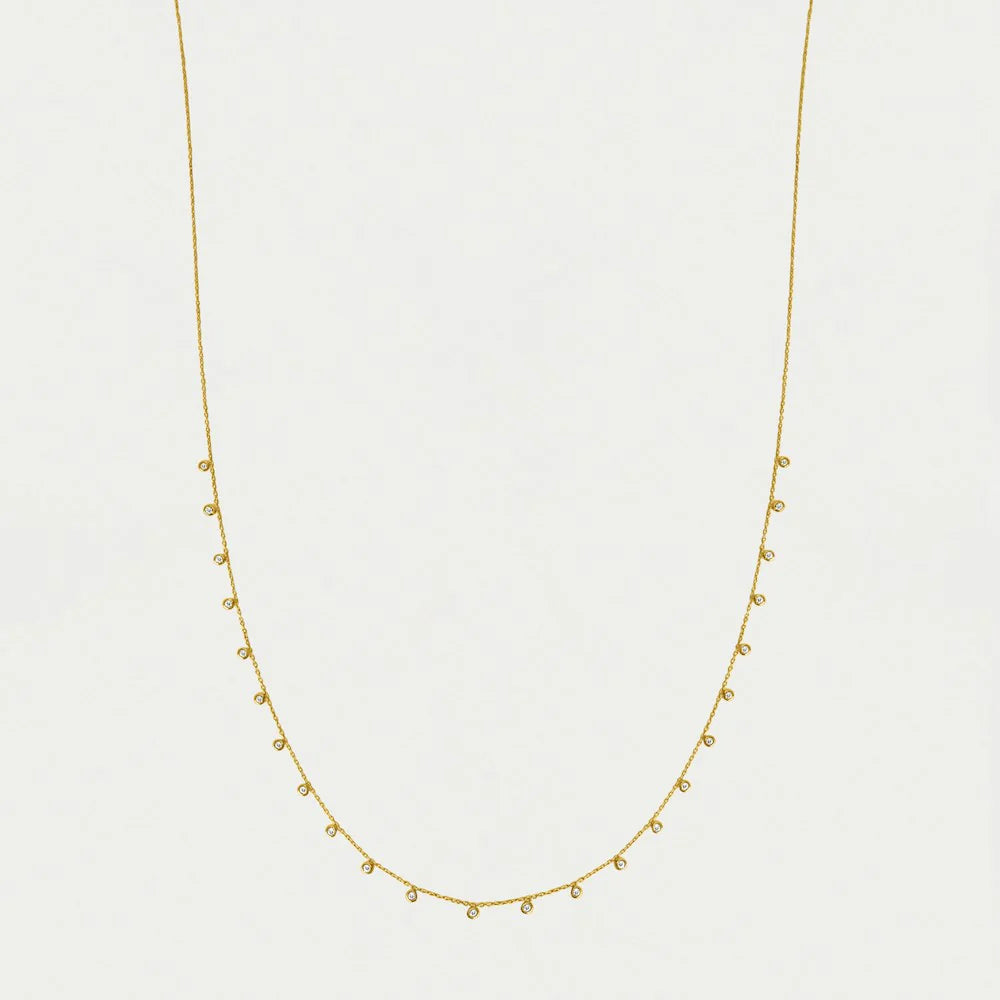 Orsay Charm Necklace - Clear CZ