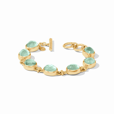 Nassau Demi Stone Bracelet - Iridescent Aquamarine Blue