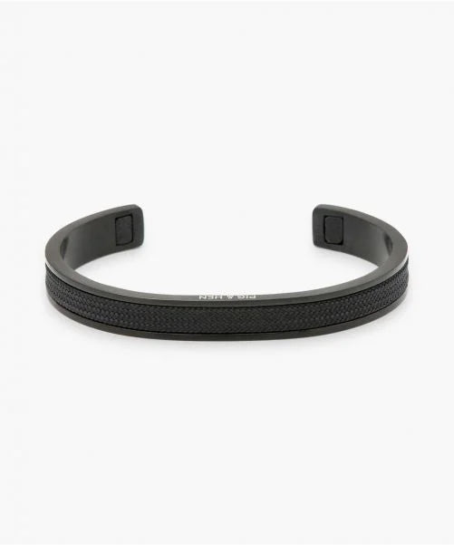 Navarch 9mm Mens Bracelet -Black/Black - M/L