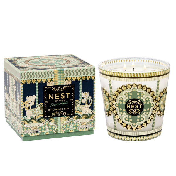 3 Wick Candle, Birchwood Pine