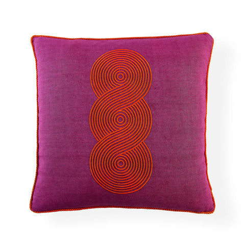 Pompidou Fuchsia Loops Pillow