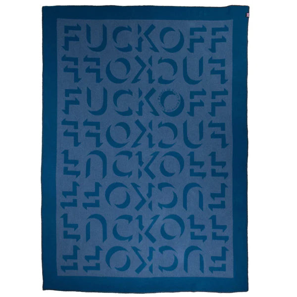Merino Wool Fleece Throw ~ Expletive ~