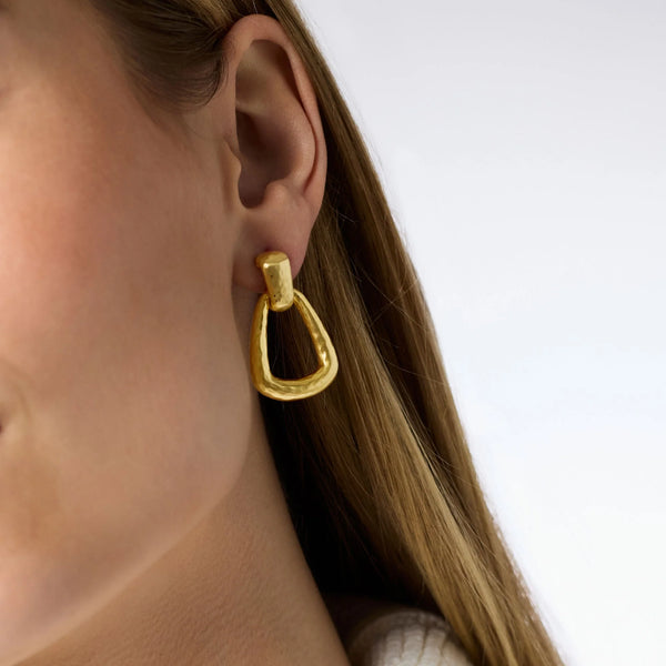 Sahara Demi Doorknocker Earring - Gold - OS