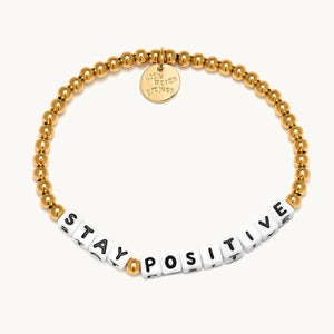 White-Stay Positive - Gold Plated - S/M
