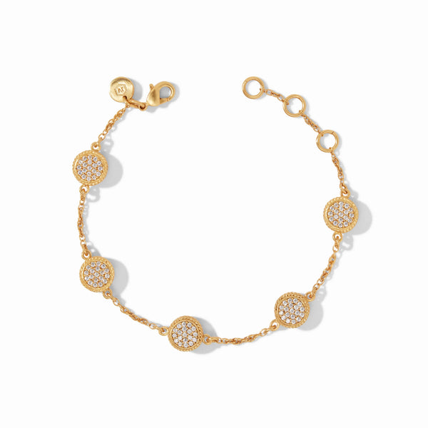 Windsor Delicate Bracelet - Pave Cubic Zirconia - Gold