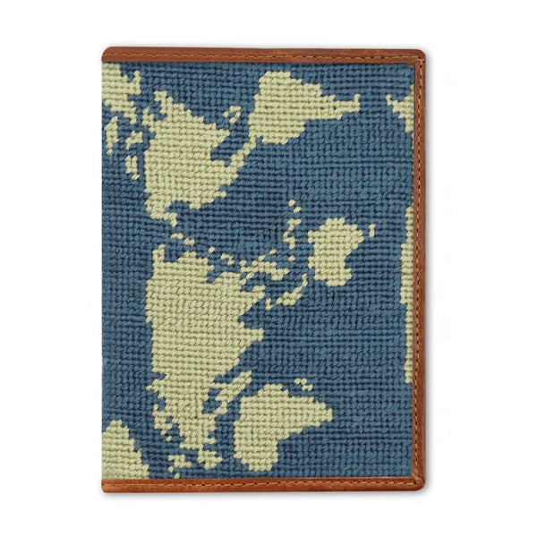 World Map Passport Case