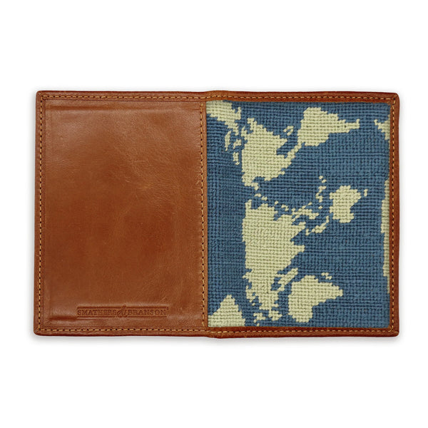 World Map Passport Case