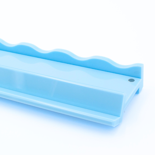 MAHJONG RACK PUSHER ADD ON-MAGNETIC | Premium Acrylic Set(4): Transparent-Wavy-Bright Pink