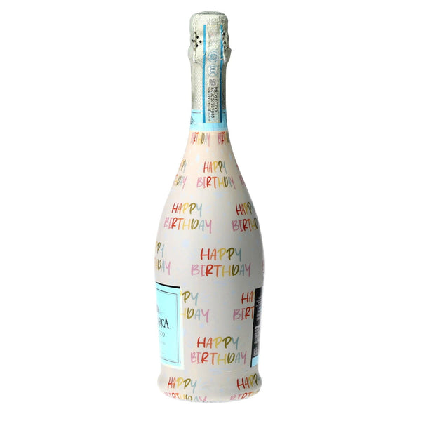 Birthday in Pastel Prosecco Bottle Wrap