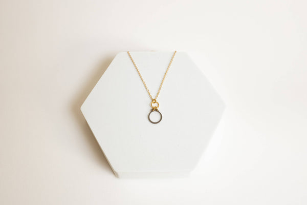 How Sweet It Is Stainless Steel & Gold Plated Necklace