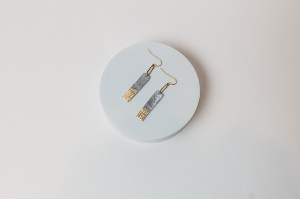 The Light Ahead Aluminum & Gold Plated Earrings