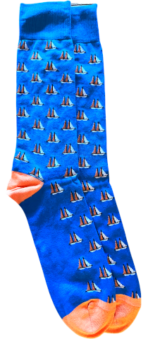 Three Sheets to the Wind Socks (Blue)